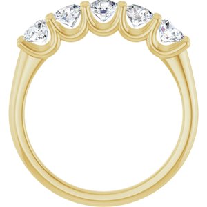 14K Yellow 1 CTW Natural Diamond Anniversary Band-Round
