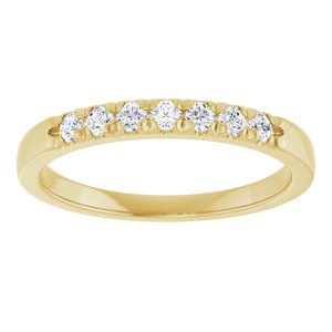 14K Yellow 1/4 CTW Lab-Grown Diamond Anniversary Band-Round