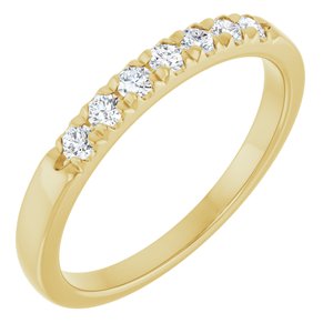 14K Yellow 1/4 CTW Lab-Grown Diamond Anniversary Band-Round