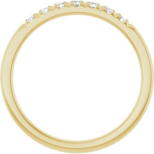 14K Yellow 1/4 CTW Lab-Grown Diamond Anniversary Band-Round