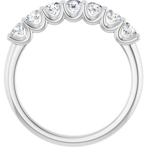 14K White 5/8 CTW Lab-Grown Diamond Anniversary Band-Round