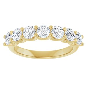 14K Yellow 1 1/3 CTW Lab-Grown Diamond Anniversary Band-Round