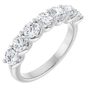 14K White 1 1/3 CTW Lab-Grown Diamond Anniversary Band-Round