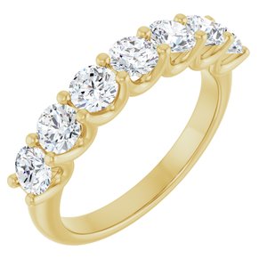 14K Yellow 1 1/3 CTW Lab-Grown Diamond Anniversary Band-Round