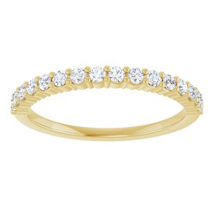 14K Yellow 1/4 CTW Lab-Grown Diamond Anniversary Band-Round