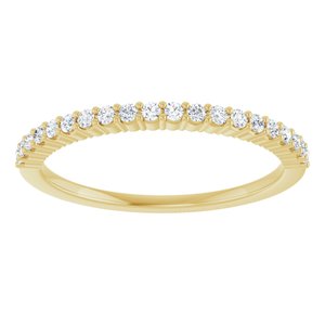 14K Yellow 1/6 CTW Natural Diamond Anniversary Band-Round