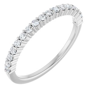 14K White 1/4 CTW Lab-Grown Diamond Anniversary Band-Round
