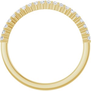 14K Yellow 1/6 CTW Natural Diamond Anniversary Band-Round