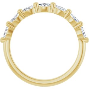 14K Yellow 1/3 CTW Lab-Grown Diamond Anniversary Band-Marquise