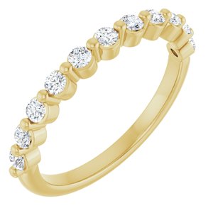 14K Yellow 1/3 CTW Natural Diamond Anniversary Band-Round