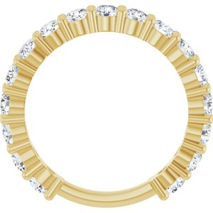 14K Yellow 1 1/2 CTW Natural Diamond Anniversary Band-Round