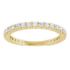 14K Yellow 1/2 CTW Natural Diamond Anniversary Band-Round