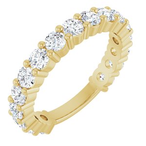 14K Yellow 1 1/2 CTW Natural Diamond Anniversary Band-Round
