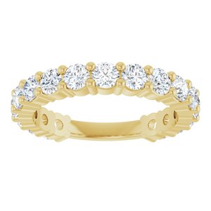 14K Yellow 1 1/2 CTW Natural Diamond Anniversary Band-Round