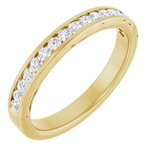 14K Yellow 1/4 CTW Diamond Anniversary Band-Round
