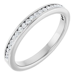 14K White 1/5 CTW Lab-Grown Diamond Anniversary Band-Round