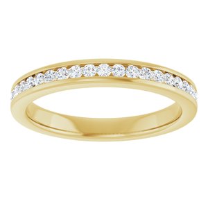 14K Yellow 7/8 CTW Diamond Anniversary Band-Round