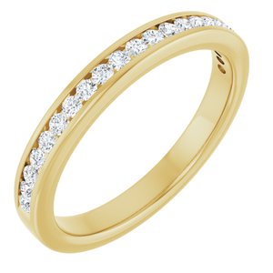 14K Yellow 7/8 CTW Diamond Anniversary Band-Round