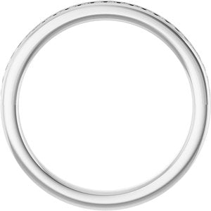 14K White 1/5 CTW Lab-Grown Diamond Anniversary Band-Round