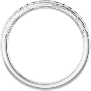 14K White 1/4 CTW Lab-Grown Diamond Anniversary Band-Round