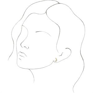 14K Yellow 1/10 CTW Natural Diamond Crescent Moon Earrings-14K Yellow