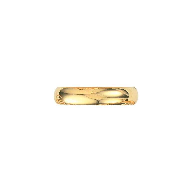 14K Gold 13.5mm Polished Bangle-Yellow | Box