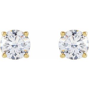 14K Yellow 1 1/4 CTW Lab-Grown Diamond Earrings-Pair-5.5Mm :: 1 1/4 Ctw