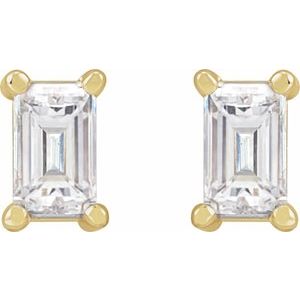 14K Yellow 1/5 CTW Natural Diamond Stud Earrings-3.5 X 2 Mm-14K Yellow