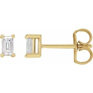 14K Yellow 1/5 CTW Natural Diamond Stud Earrings-3.5 X 2 Mm-14K Yellow
