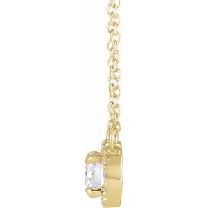 14K Yellow 1/3 CTW Natural Diamond 16" Necklace-Natural Diamond-4.3Mm :: 1/3 Ctw