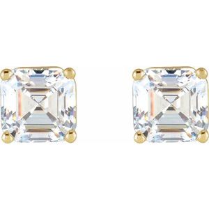 14K Yellow 1/5 CTW Lab-Grown Diamond Earrings-Pair-2.6 X 2.6Mm :: 1/5 Ctw