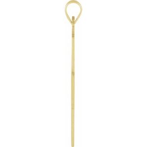 14K Yellow 27.5x25 mm Greek Cross Pendant-Polished