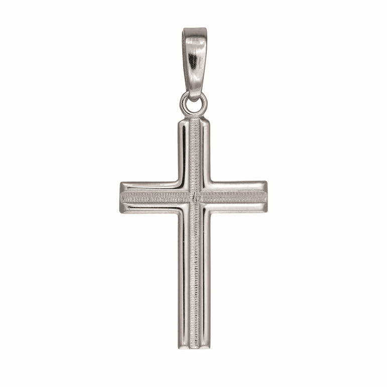 Silver Cross-White