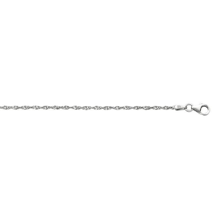 Silver 1.8mm Singapore Chain-White | Lobster