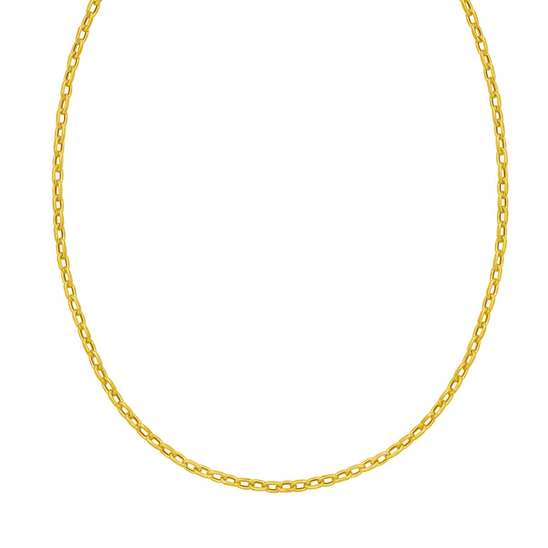 14K Charm Links Chain-Yellow | Lobster