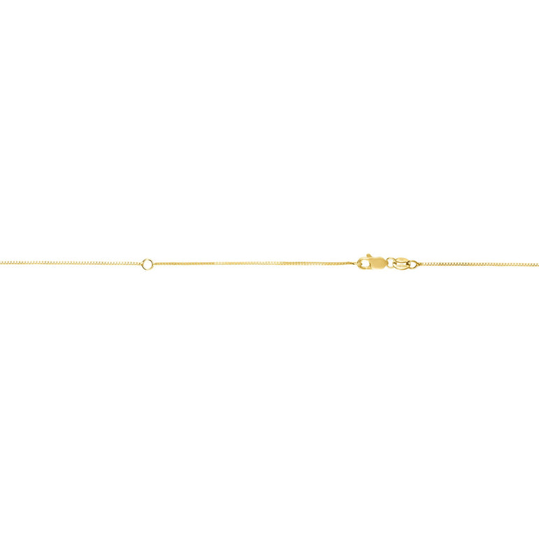 14K Gold .7mm Extendable Chain -Yellow | Spring Ring