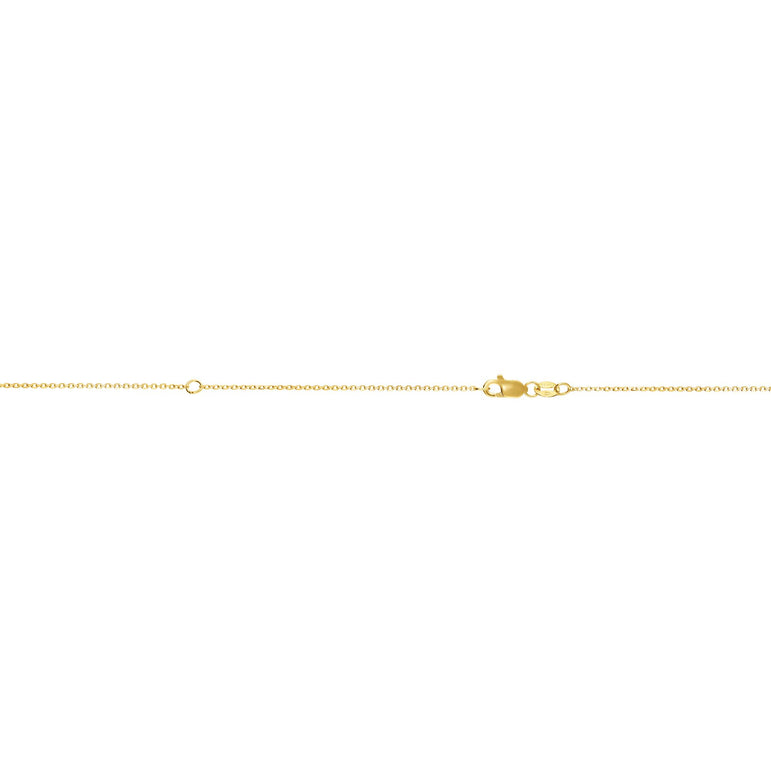 14K Gold 0.87mm Extendable Chain-Yellow | Lobster