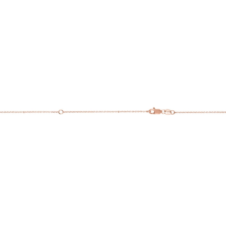 14K Gold 0.87mm Extendable Chain-Rose | Lobster