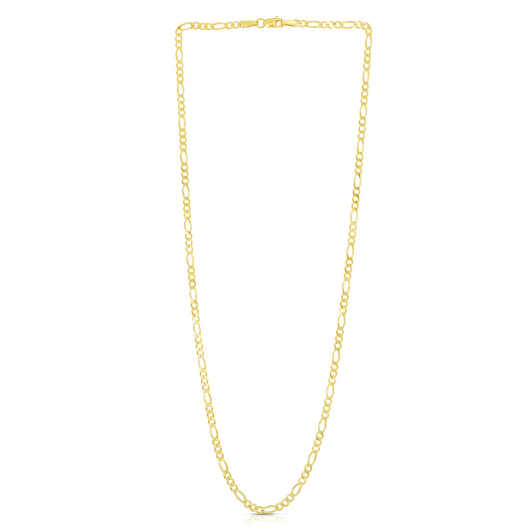 14K Gold 2.8mm Figaro Chain-Yellow | Lobster