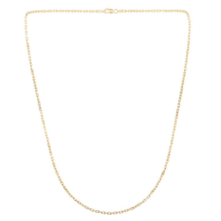 14K Gold 1.9mm French Cable Chain-Yellow | Lobster
