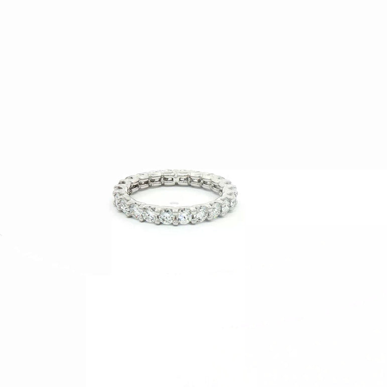 White Gold Eternity Ring with Round Brilliant Diamonds