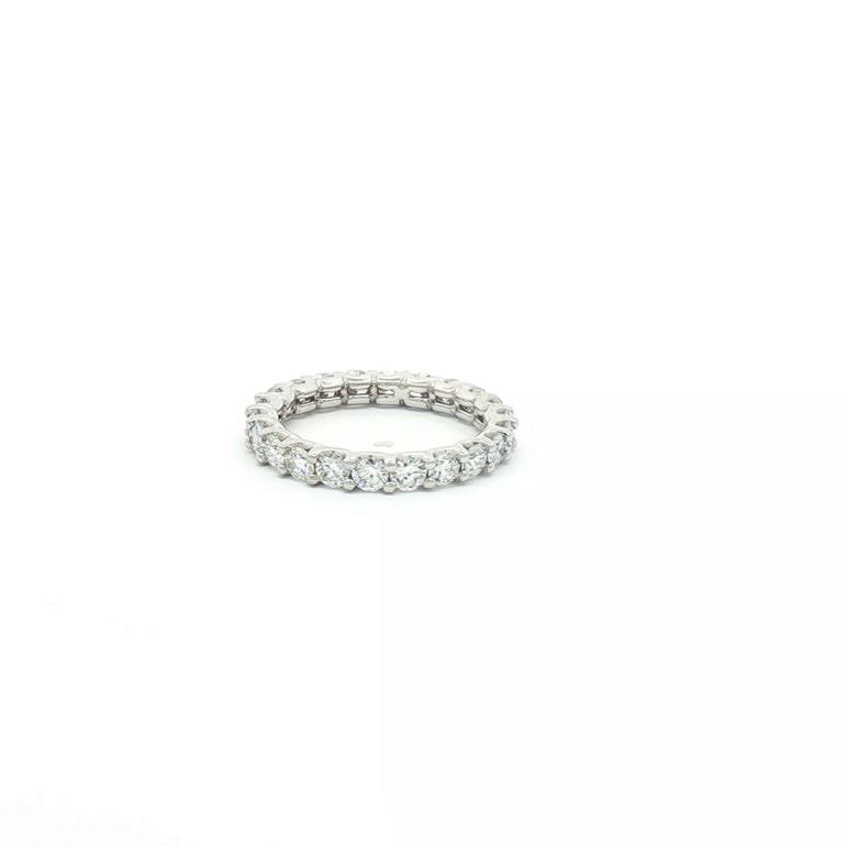 White Gold Eternity Ring with Round Brilliant Diamonds