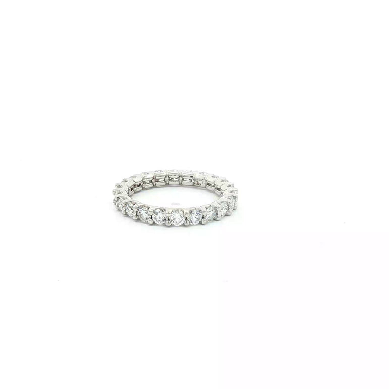White Gold Eternity Ring with Round Brilliant Diamonds
