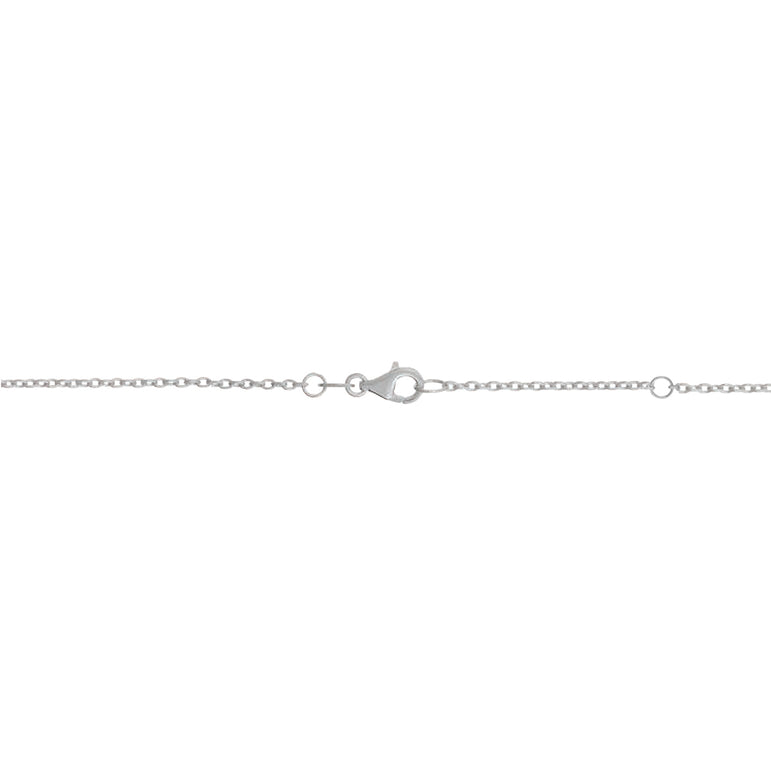18K Gold 1.5mm Extendable Cable Chain-White | Lobster