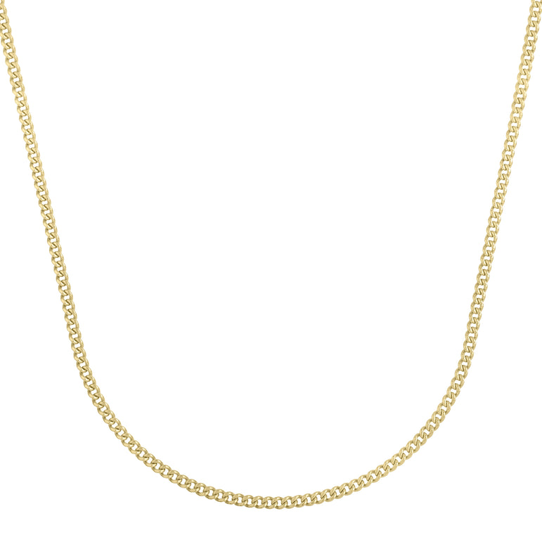 14K Gold 2.8mm Light Gourmette Chain-Yellow | Lobster