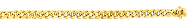 14K Gold 3.2mm Miami Cuban Chain -Yellow | Box with Figure 8