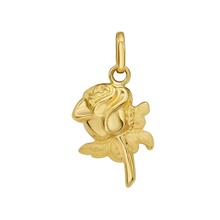 14K Rose Charm-Yellow
