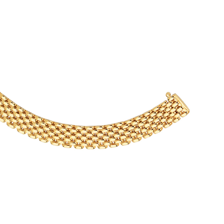 14K Gold 9mm Panther Bracelet-Yellow | Box