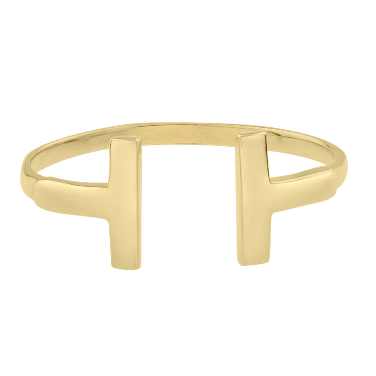 14K T-Bar Ring-Yellow