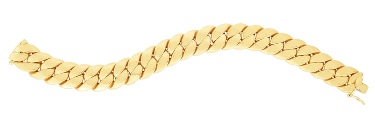 14K Gold 14mm Miami Cuban Bracelet-Yellow | Box